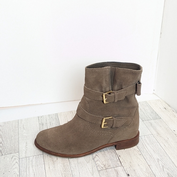 Kate Spade Sabina taupe suede boots - Picture 8 of 16